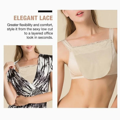 Lace privacy invisible bra