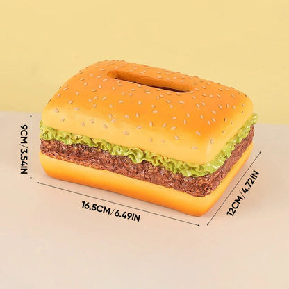 Charming Burger Tissue Box