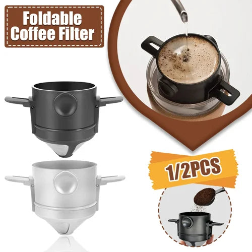 Portable Stainless Steel Reusable Coffee Filter