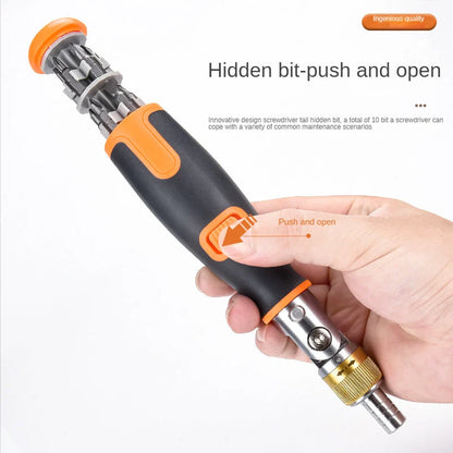 10 in 1 Multi-angle Ratchet Screwdriver Professional Tools