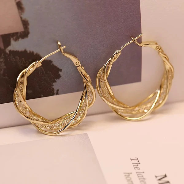 S925 Fashion Twist Earrings